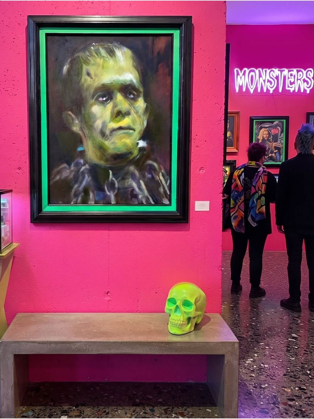 Frankenstein Art - Framed Frankenstein Portrait Wall Art - original painting